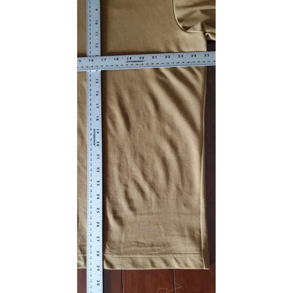Uniqlo U Airism Oversized Mens Size Medium T-Shirt Brown Cotton Blend NEW! - Picture 6 of 6